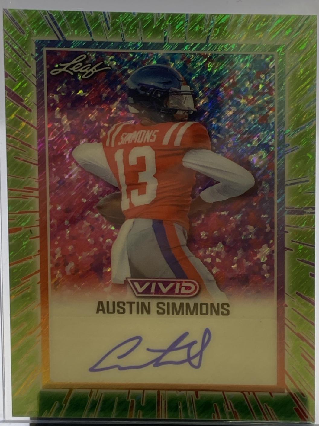 Austin Simmons [Prismatic Green] #BA-AS1