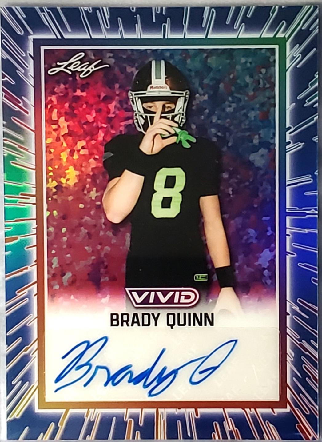 Brady Quinn [Prismatic Blue] #BA-BQ1