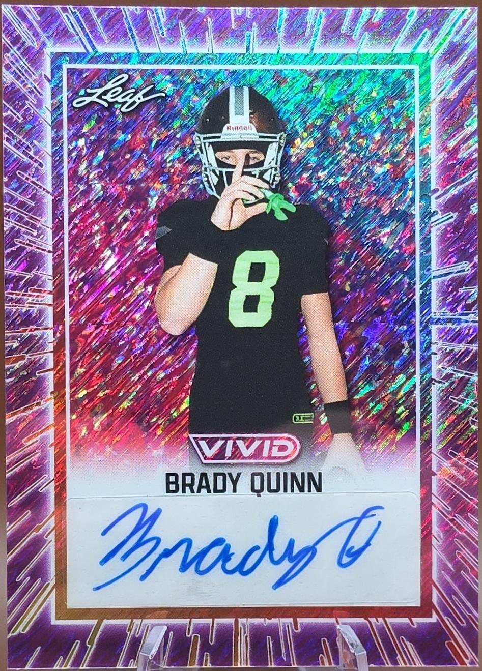 Brady Quinn [Prismatic Purple] #BA-BQ1