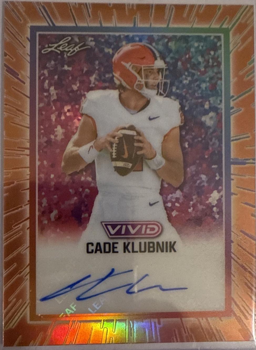 Cade Klubnik [Prismatic Orange] #BA-CK1