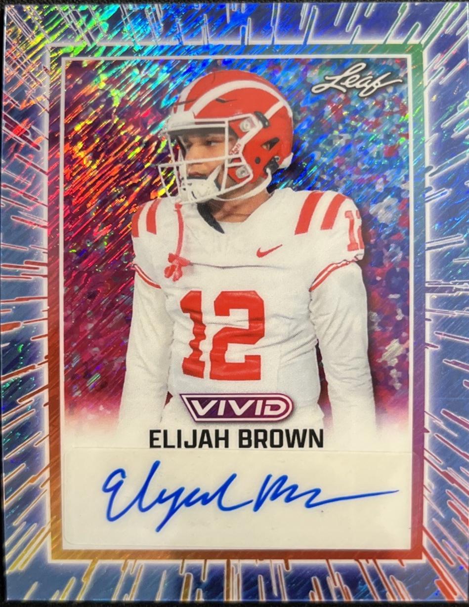 Elijah Brown [Prismatic Blue] #BA-EB1