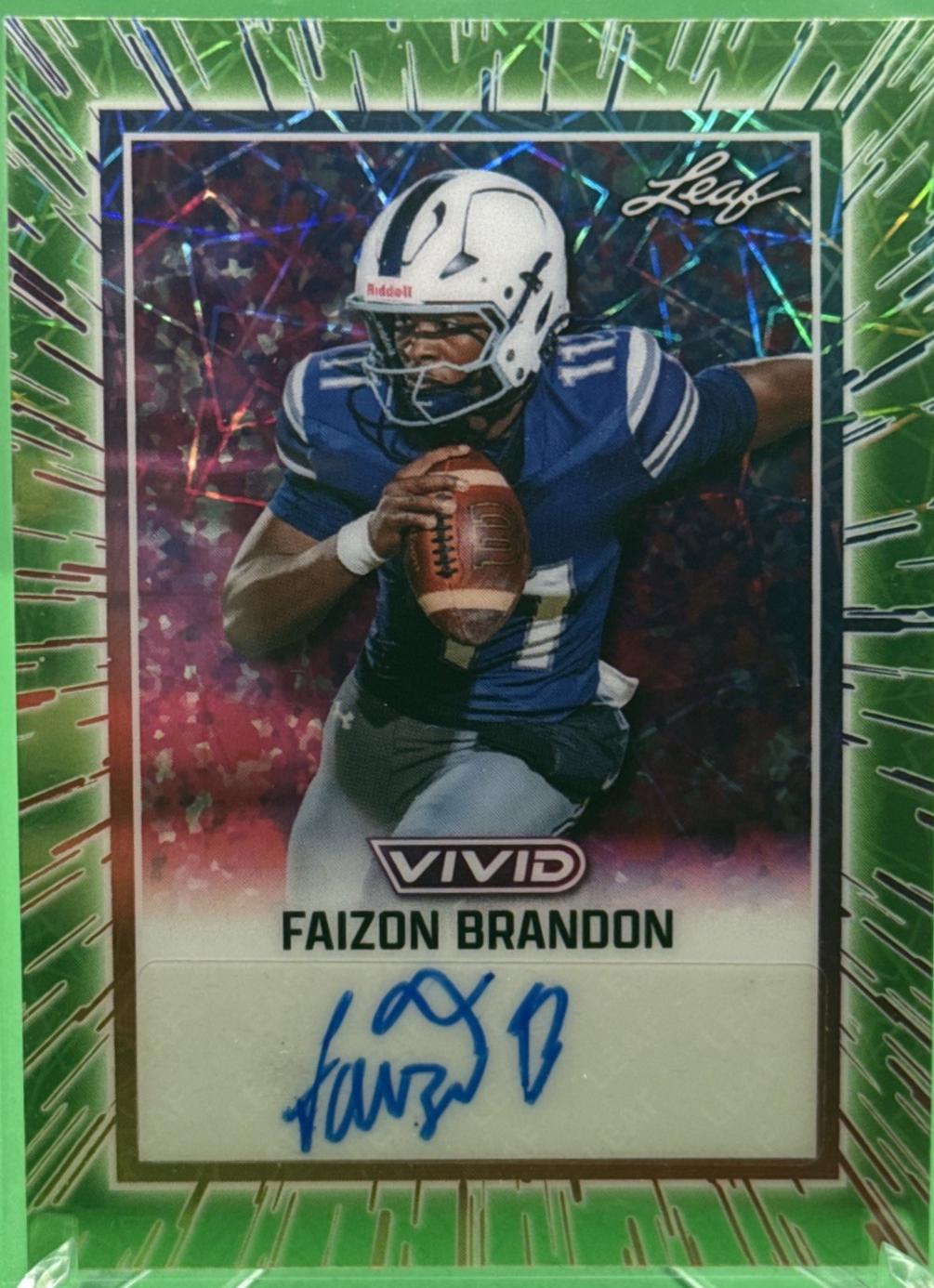 Faizon Brandon [Prismatic Green] #BA-FB1