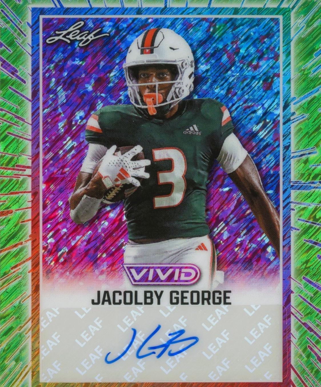 Jacolby George [Prismatic Green] #BA-JG1