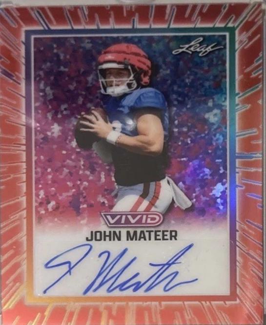 John Mateer [Prismatic Red] #BA-JM2