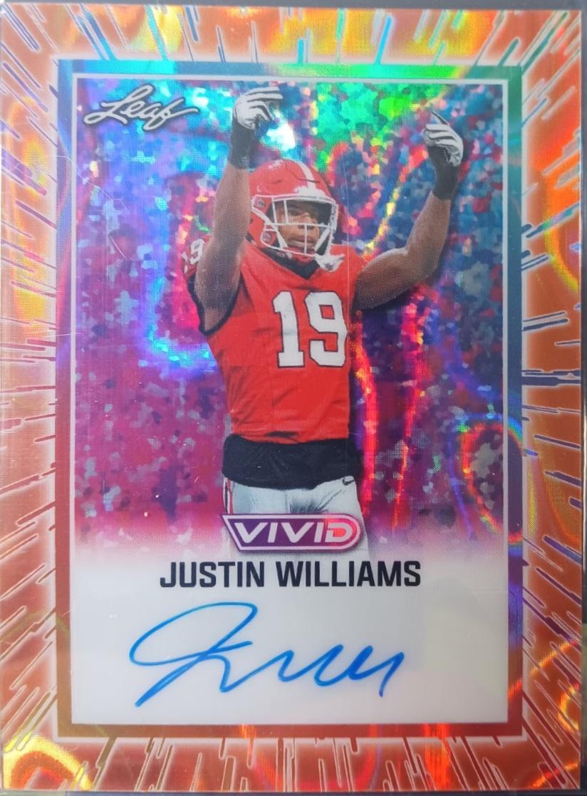 Justin Williams [Prismatic Orange] #BA-JW1