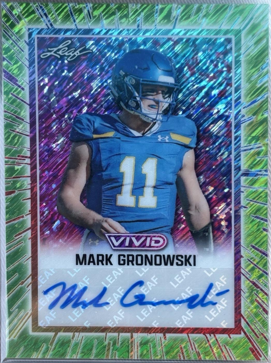 Mark Gronowski [Prismatic Green] #BA-MG1