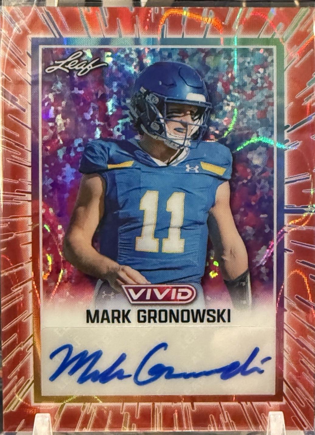 Mark Gronowski [Prismatic Red] #BA-MG1
