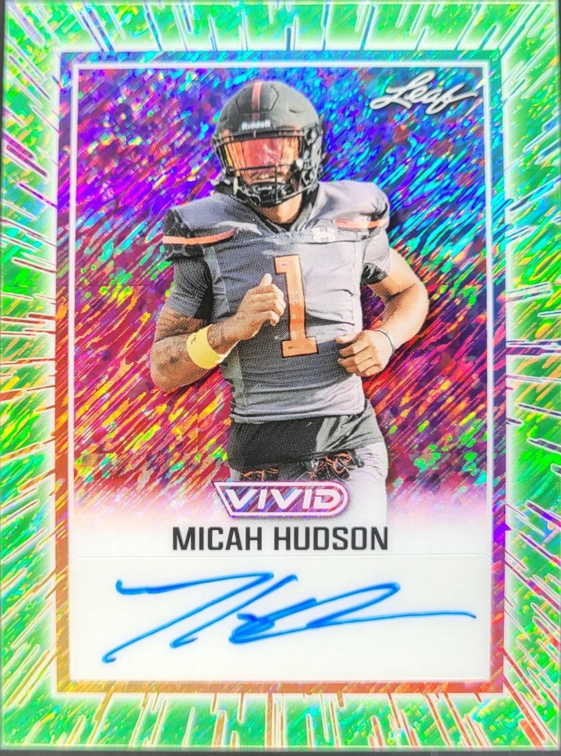 Micah Hudson [Prismatic Green] #BA-MH3