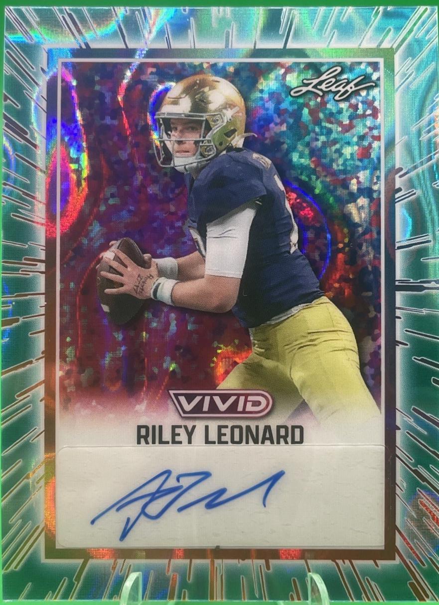 Riley Leonard [Prismatic Teal] #BA-RL1