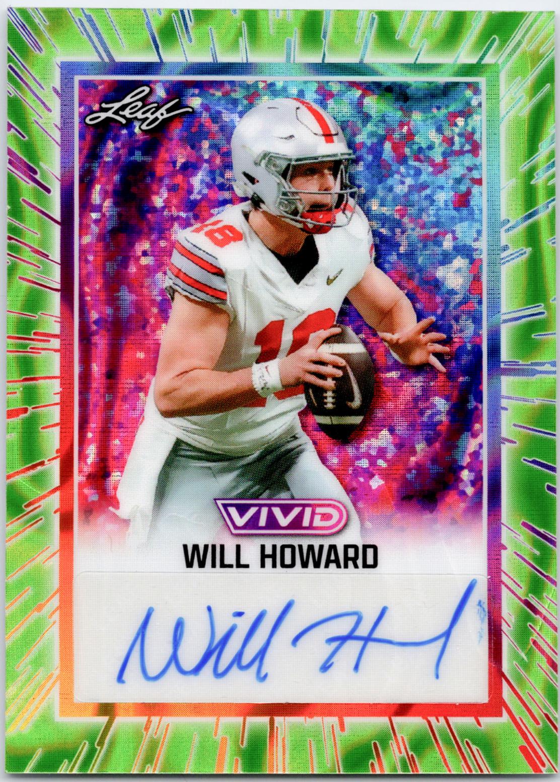 Will Howard [Prismatic Green] #BA-WH1