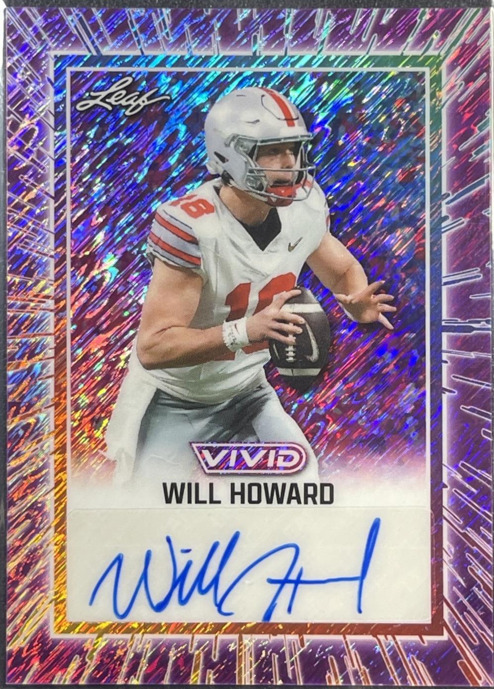 Will Howard [Prismatic Purple] #BA-WH1