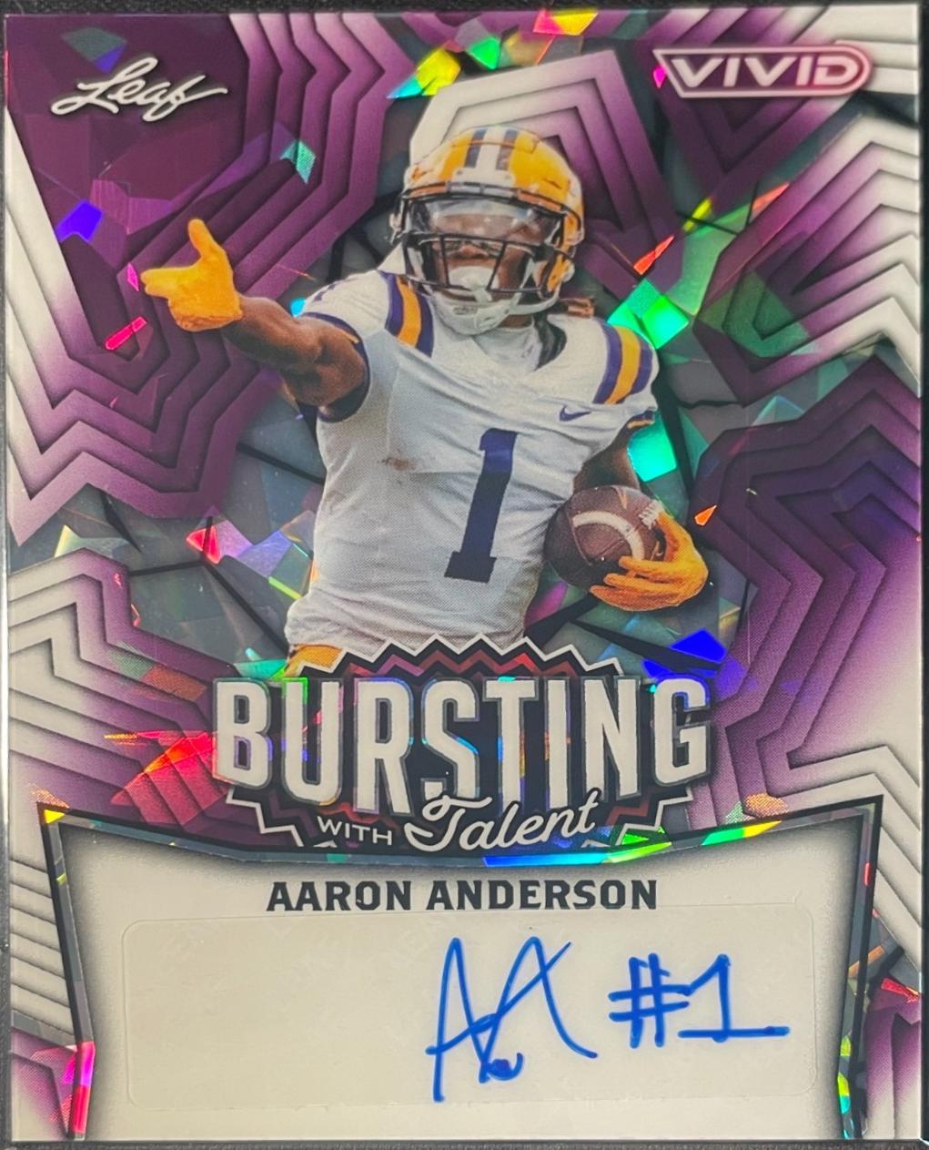 Aaron Anderson [Prismatic Purple] #TA-AA1