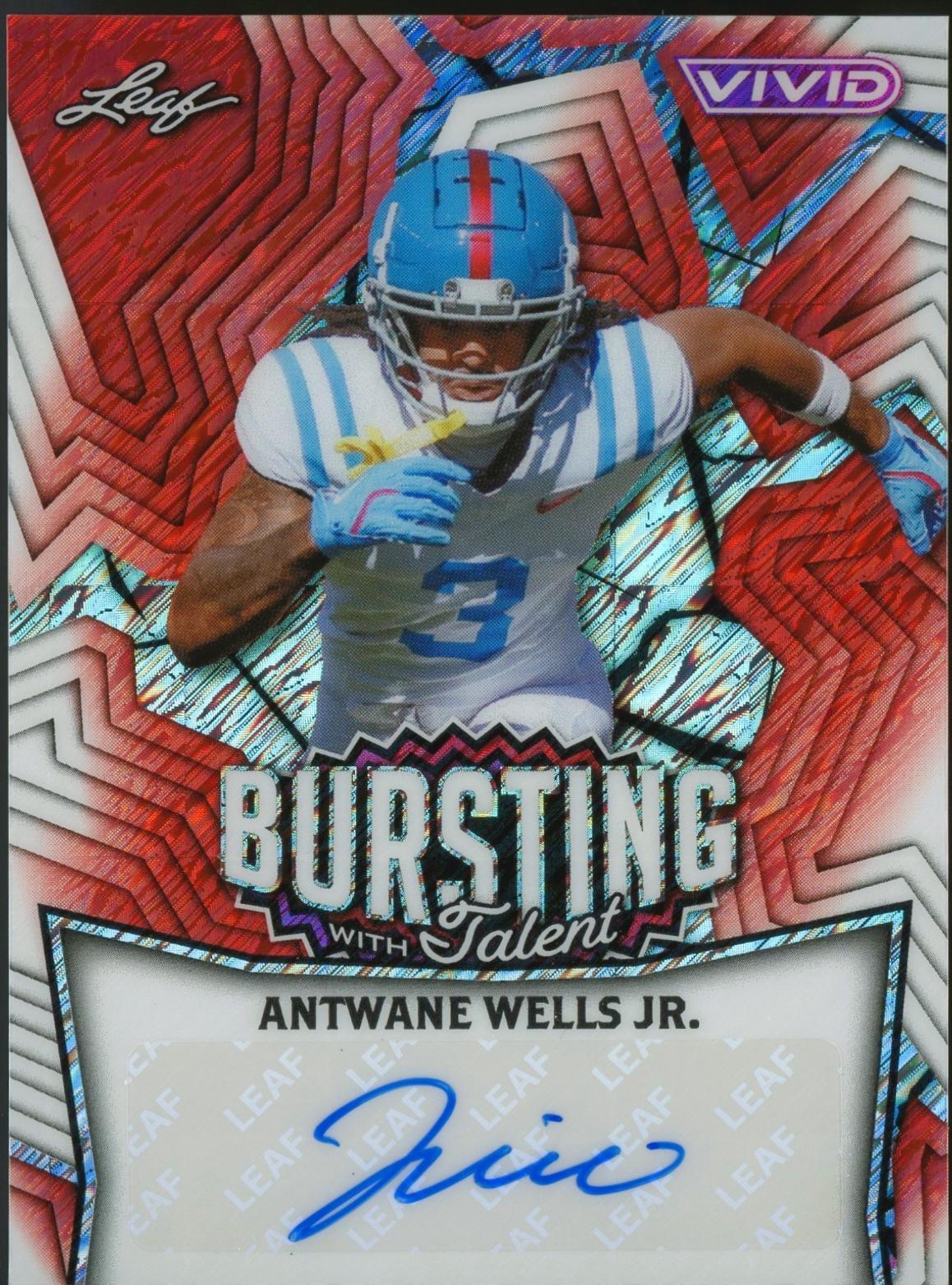 Antwane Wells Jr. [Prismatic Red] #TA-AWJ