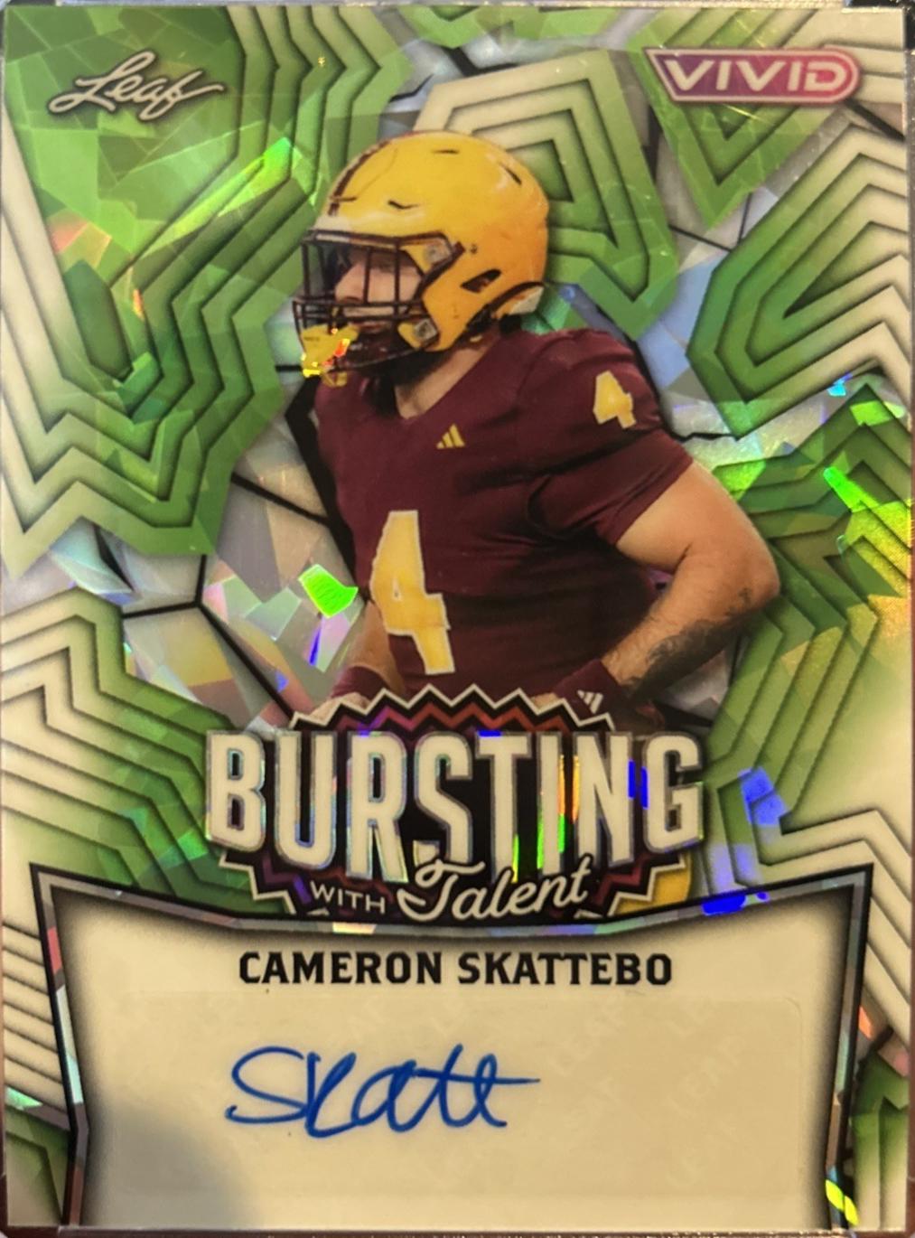 Cameron Skattebo [Prismatic Green] #TA-CS1