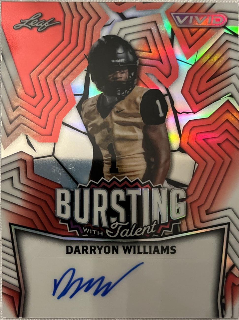 Darryon Williams [Prismatic Red] #TA-DW1