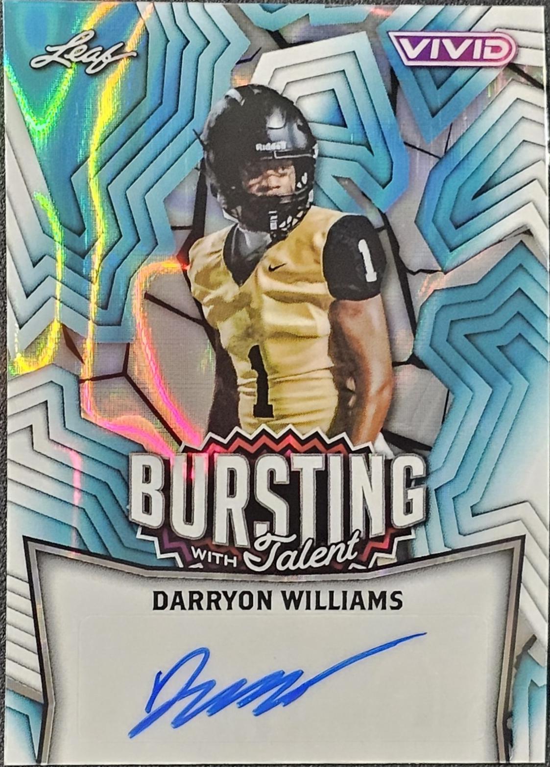 Darryon Williams [Prismatic Teal] #TA-DW1