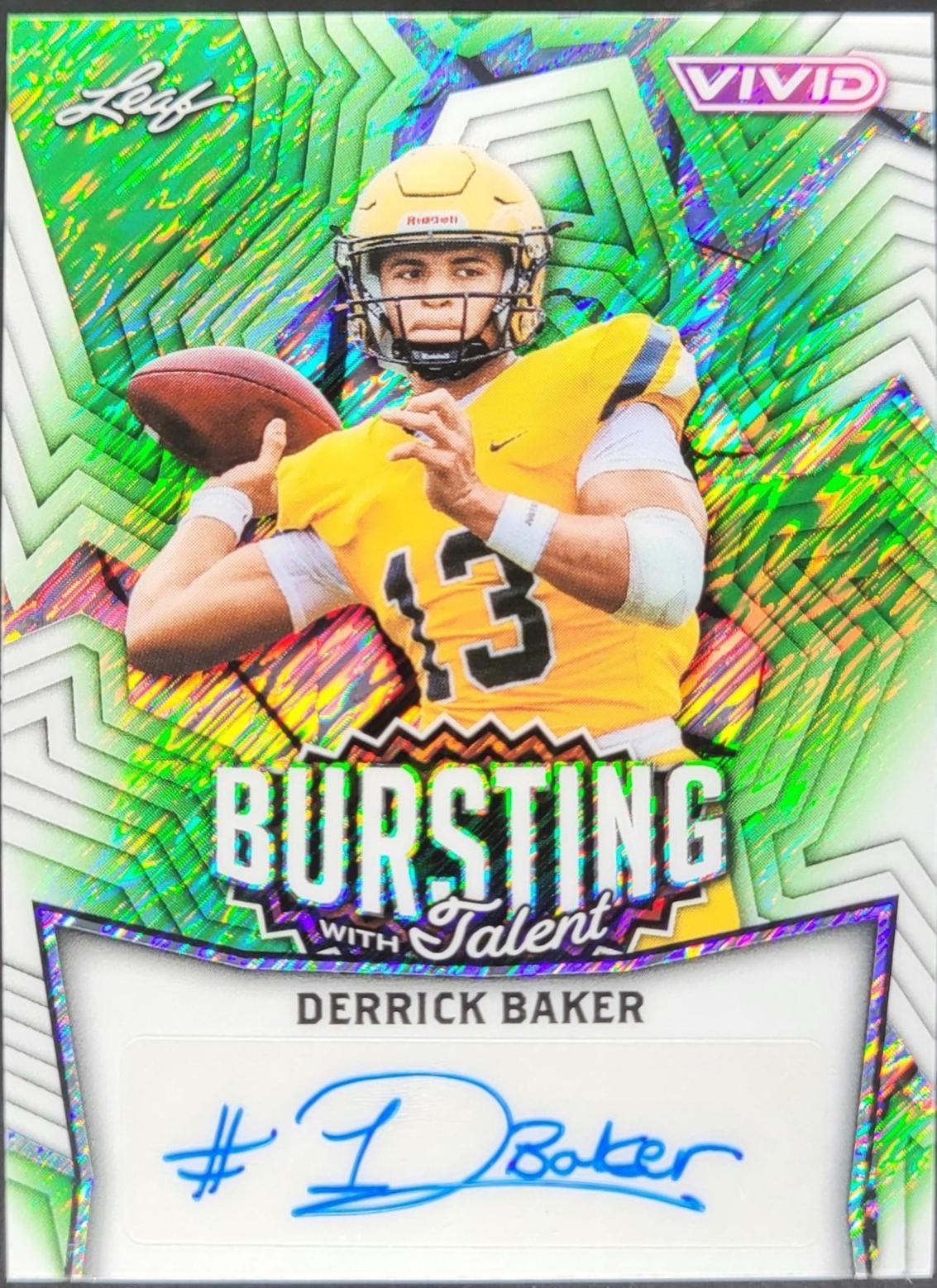 Derrick Baker [Prismatic Green] #TA-DB1
