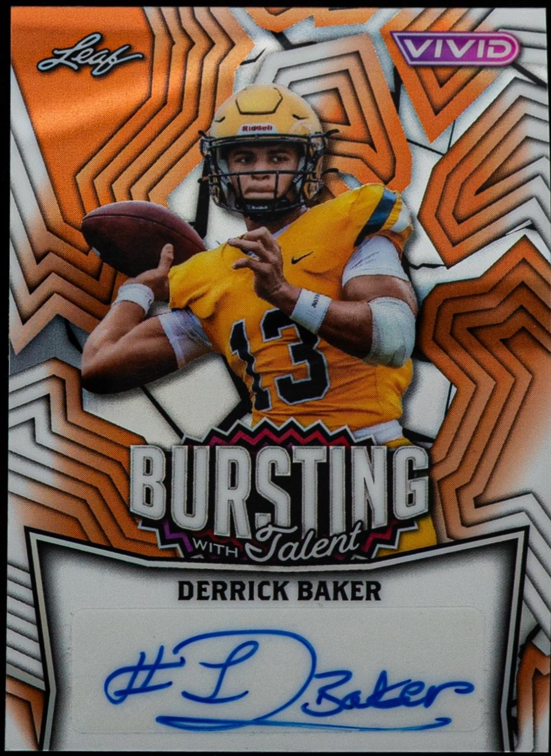 Derrick Baker [Prismatic Orange] #TA-DB1