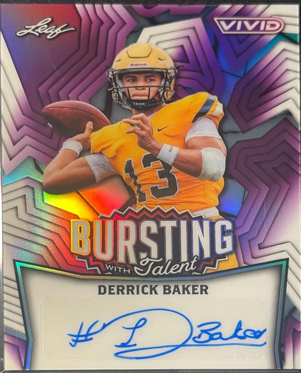 Derrick Baker [Prismatic Purple] #TA-DB1