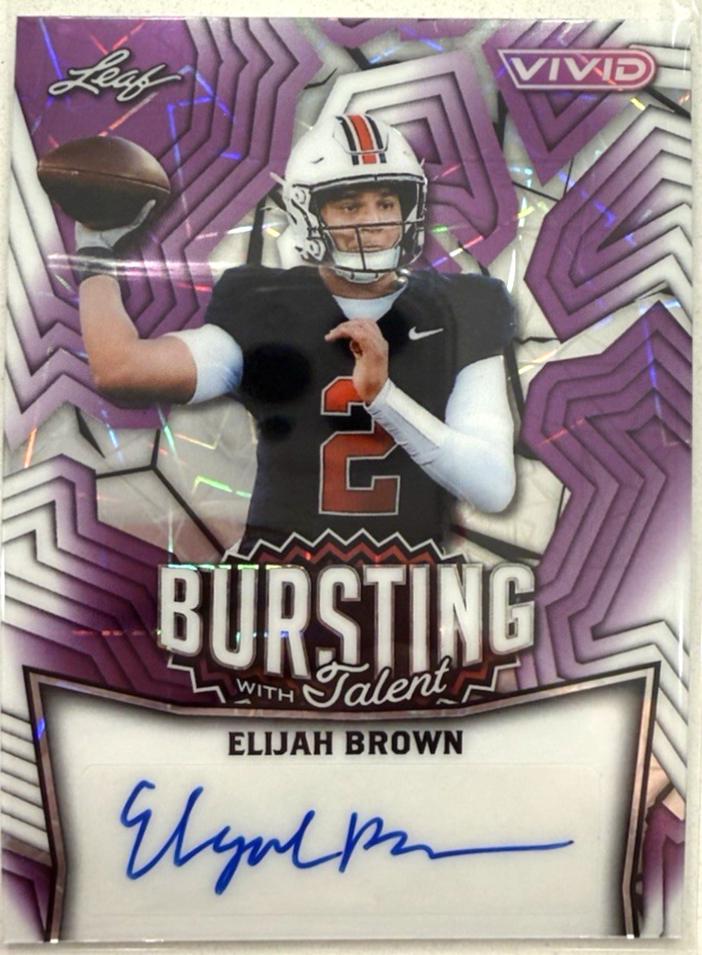 Elijah Brown [Prismatic Purple] #TA-EB1