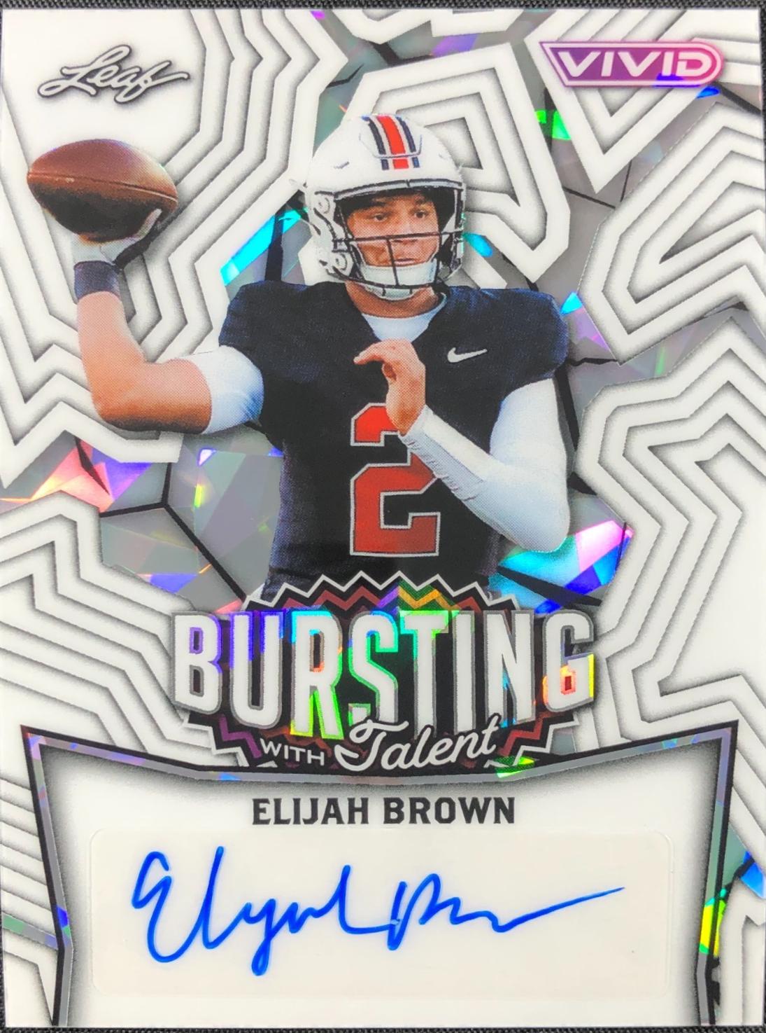 Elijah Brown [Prismatic White] #TA-EB1