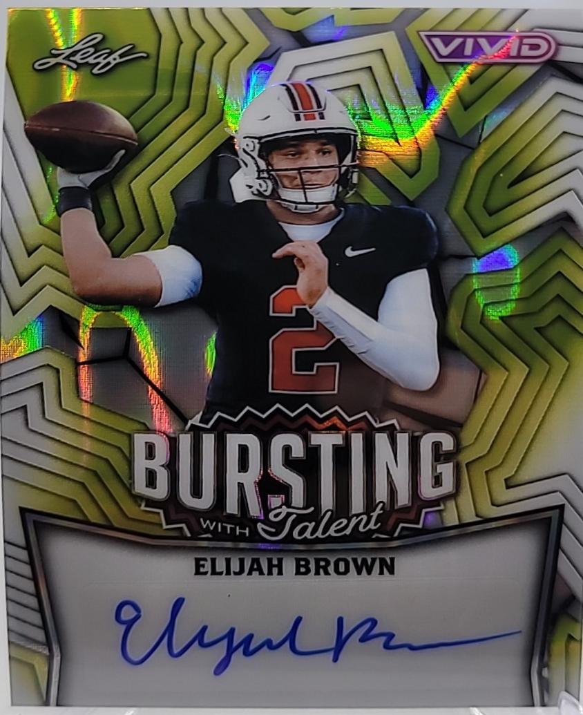 Elijah Brown [Prismatic Yellow] #TA-EB1