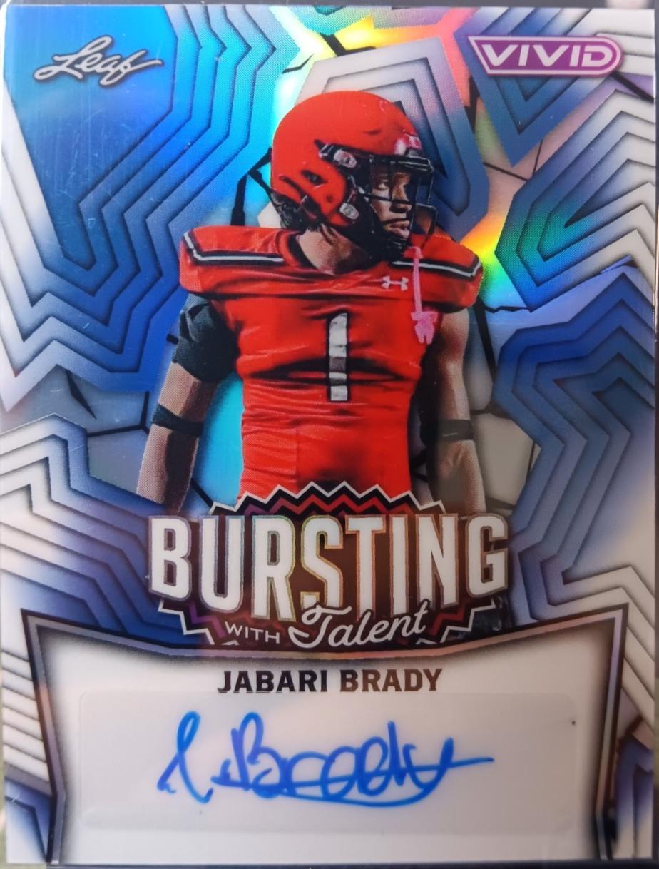 Jabari Brady [Prismatic Blue] #TA-JB2