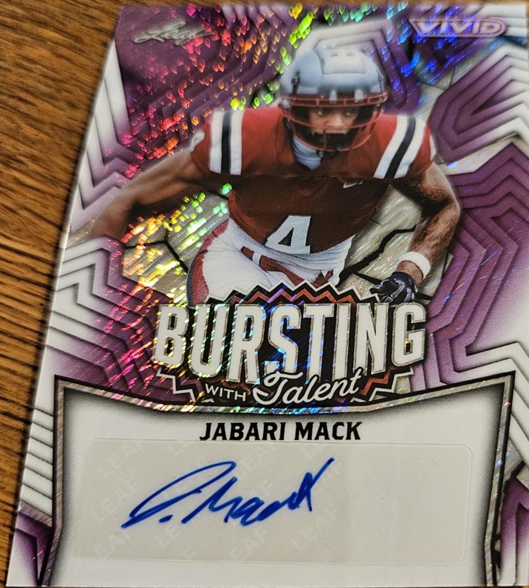 Jabari Mack [Prismatic Purple] #TA-JM1