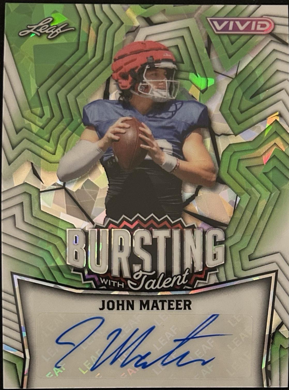 John Mateer [Prismatic Green] #TA-JM2