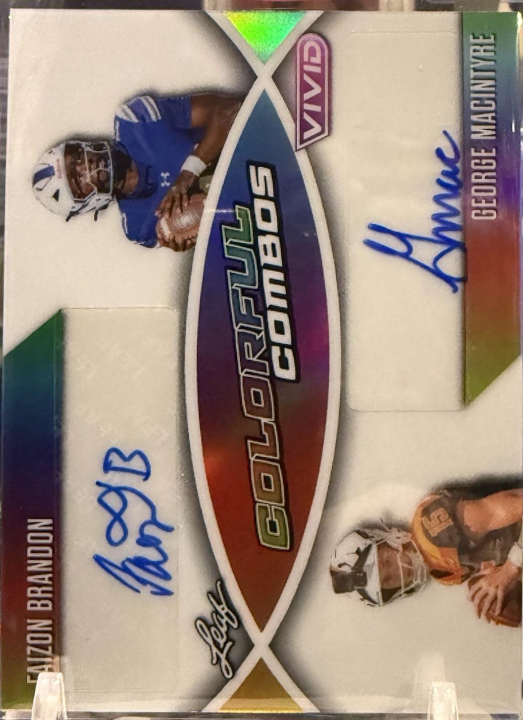 Faizon Brandon / George MacIntyre [Prismatic White] #CC-11