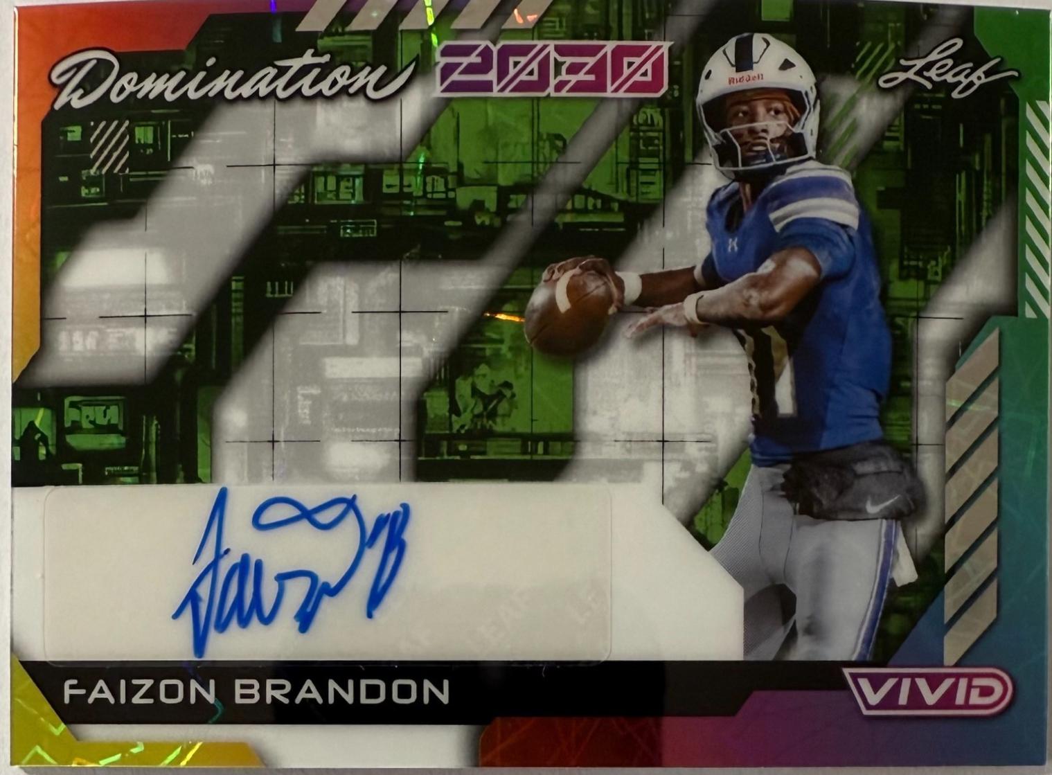 Faizon Brandon [Prismatic Green] #DA-FB1