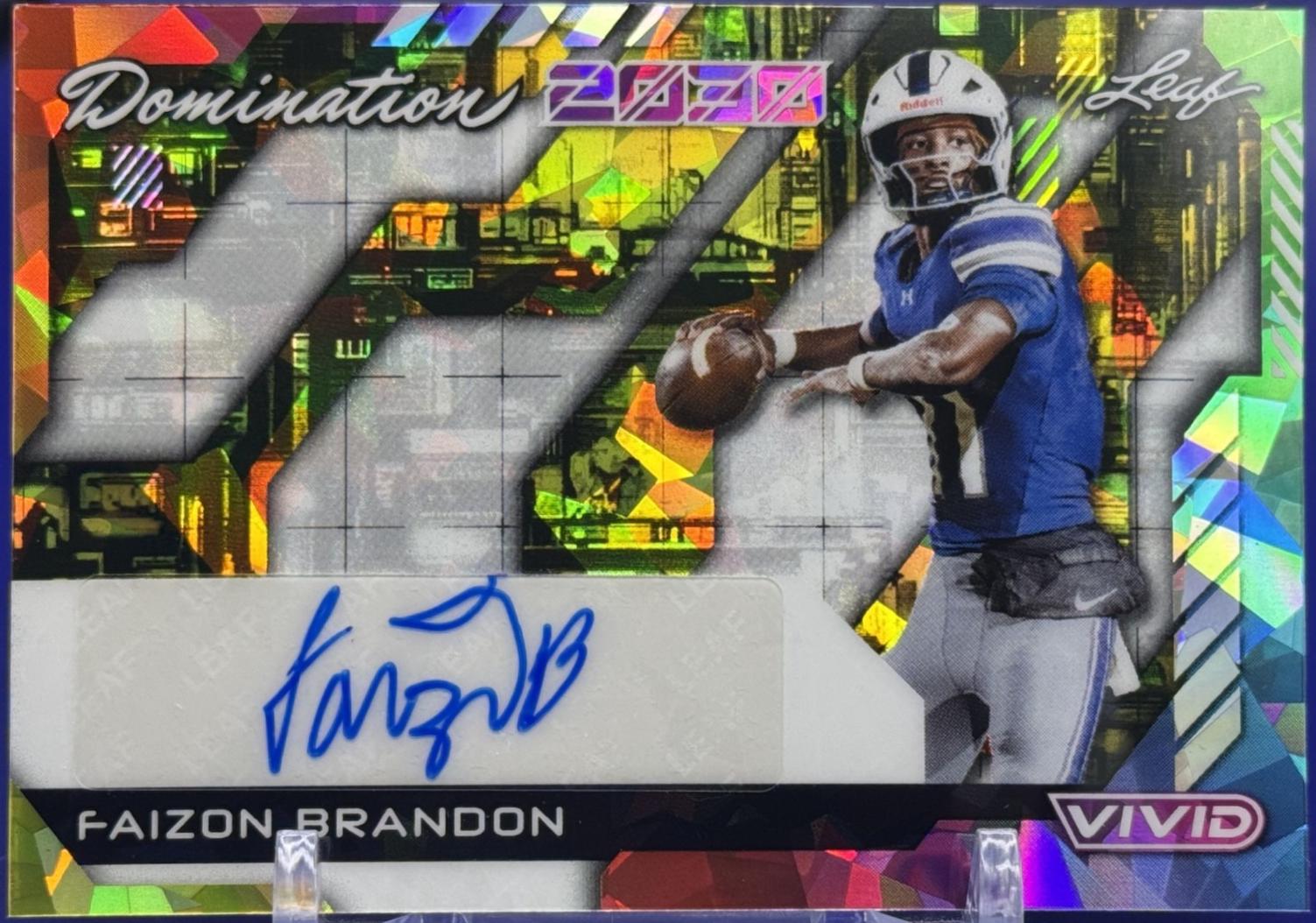 Faizon Brandon [Prismatic Yellow] #DA-FB1