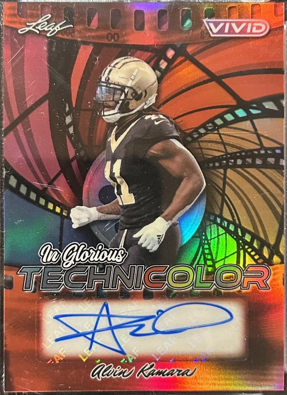 Alvin Kamara [Red Flood] #GA-AK1