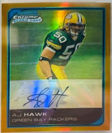 A.J. Hawk [Autograph Gold Refractor] #226