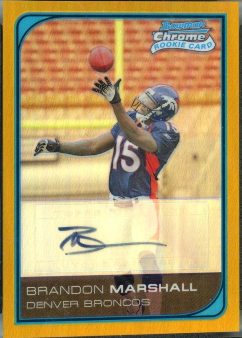 Brandon Marshall [Autograph Gold Refractor] #253