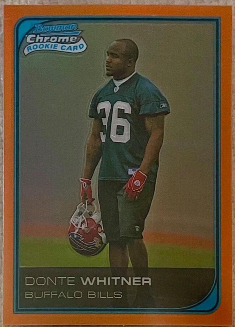 Donte Whitner [Orange Refractor] #66