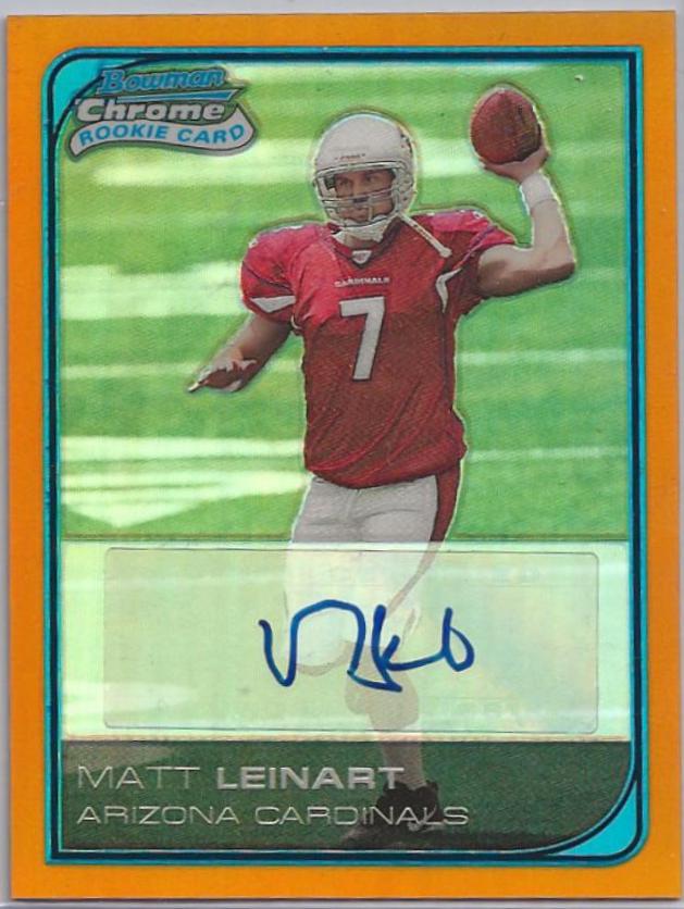 Matt Leinart [Autograph Orange Refractor] #224