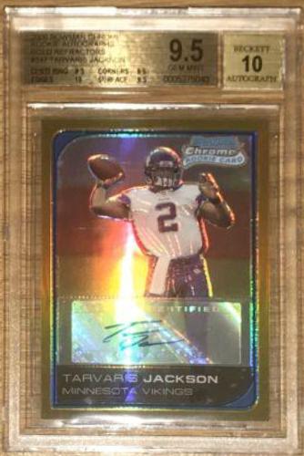Tarvaris Jackson [Autograph Gold Refractor] #247