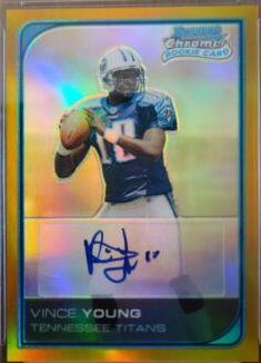 Vince Young [Autograph Gold Refractor] #221