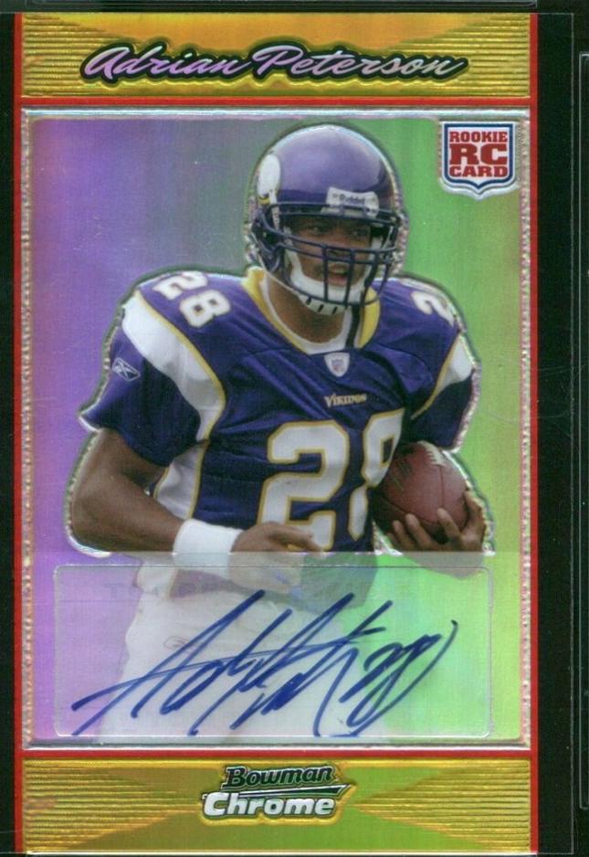 Adrian Peterson [Autograph Gold Refractor] #BC65
