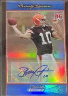 Brady Quinn [Autograph Blue Refractor] #BC57