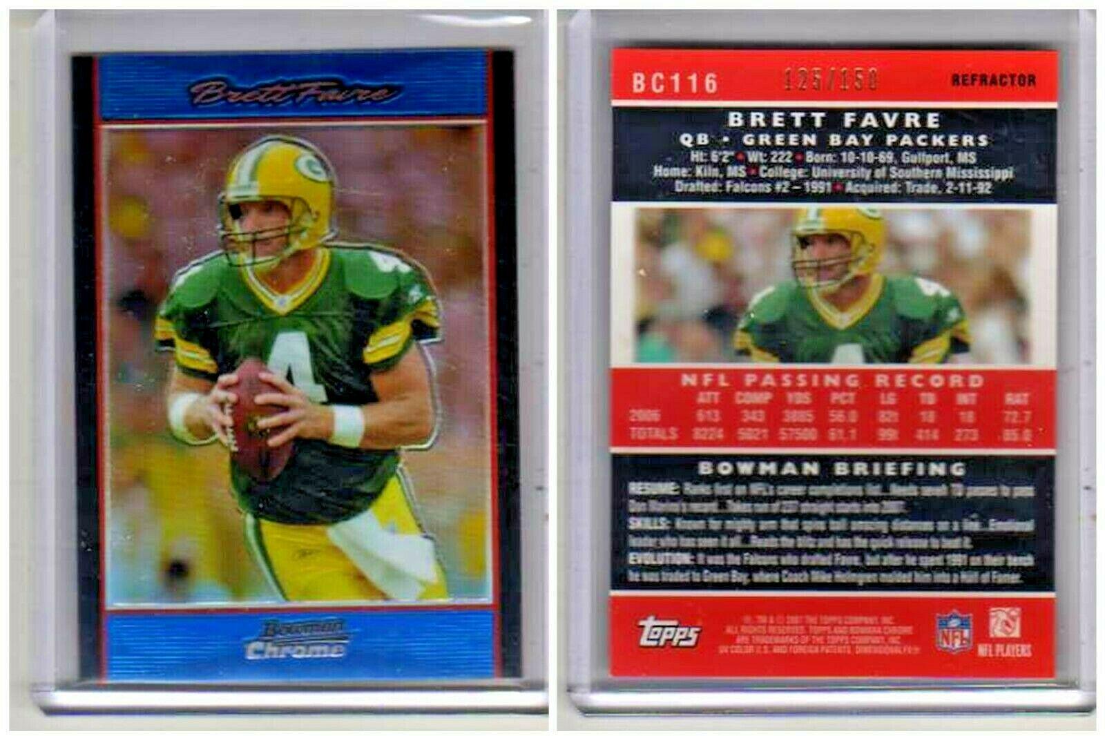 Brett Favre [Blue Refractor] #BC116