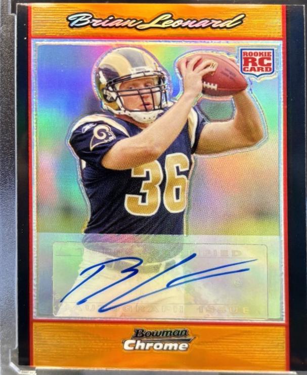 Brian Leonard [Autograph Orange Refractor] #BC73