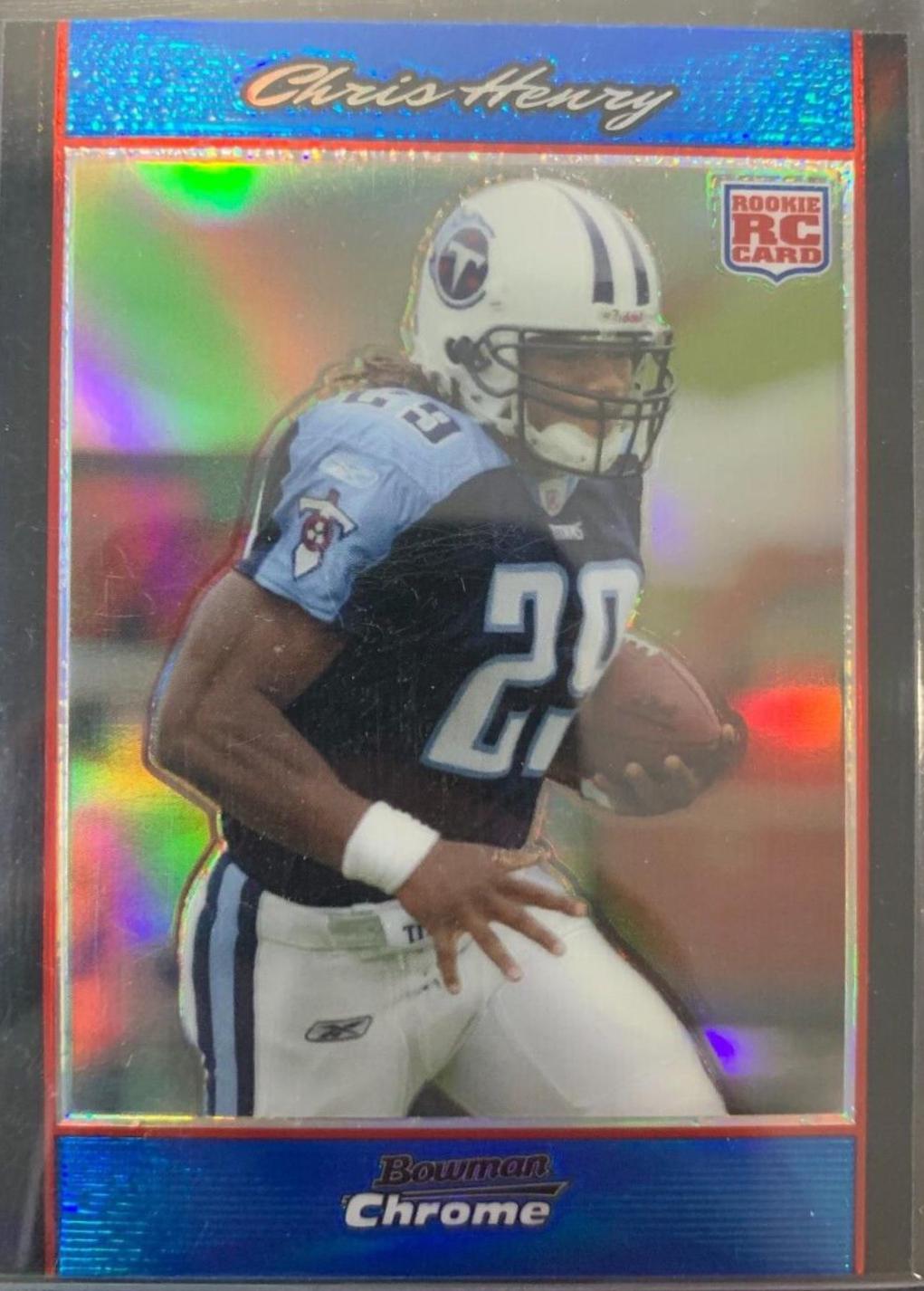 Chris Henry [Blue Refractor] #BC72