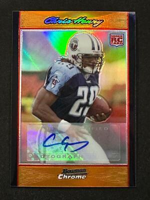 Chris Henry [Orange Refractor] #BC72