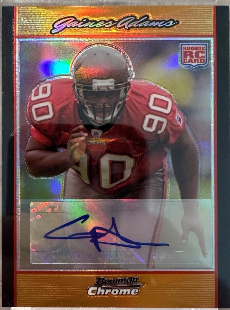 Gaines Adams [Orange Refractor] #BC92