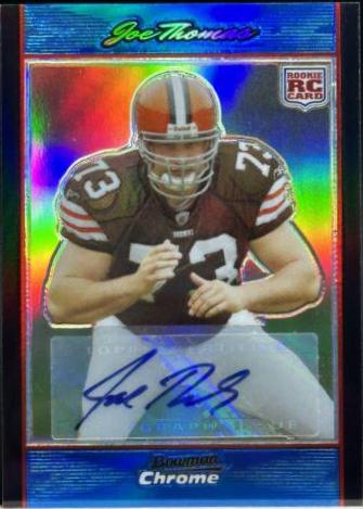 Joe Thomas [Autograph Blue Refractor] #BC94