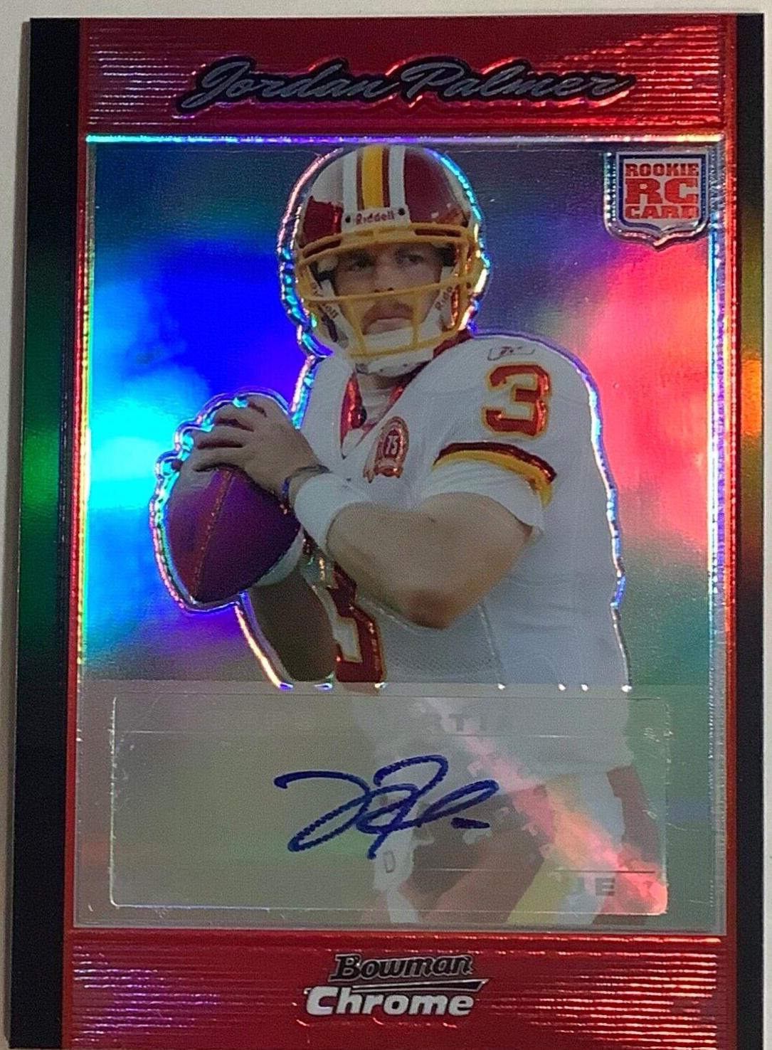 Jordan Palmer [Autograph Red Refractor] #BC63