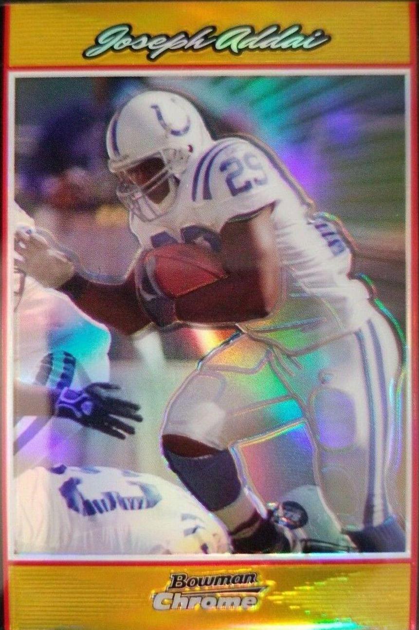 Joseph Addai [Gold Refractor] #BC183