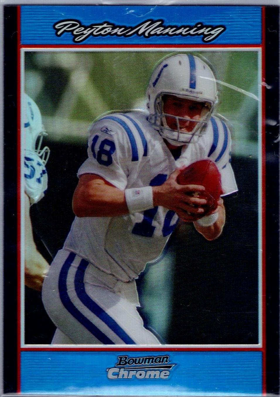 Peyton Manning [Blue Refractor] #BC171